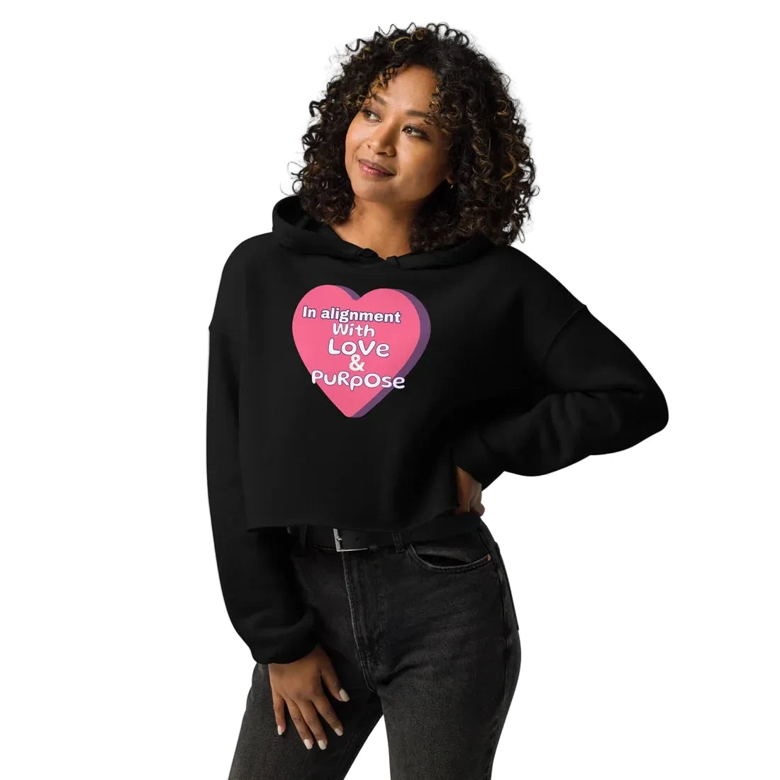 Love & Purpose Crop hoodie
