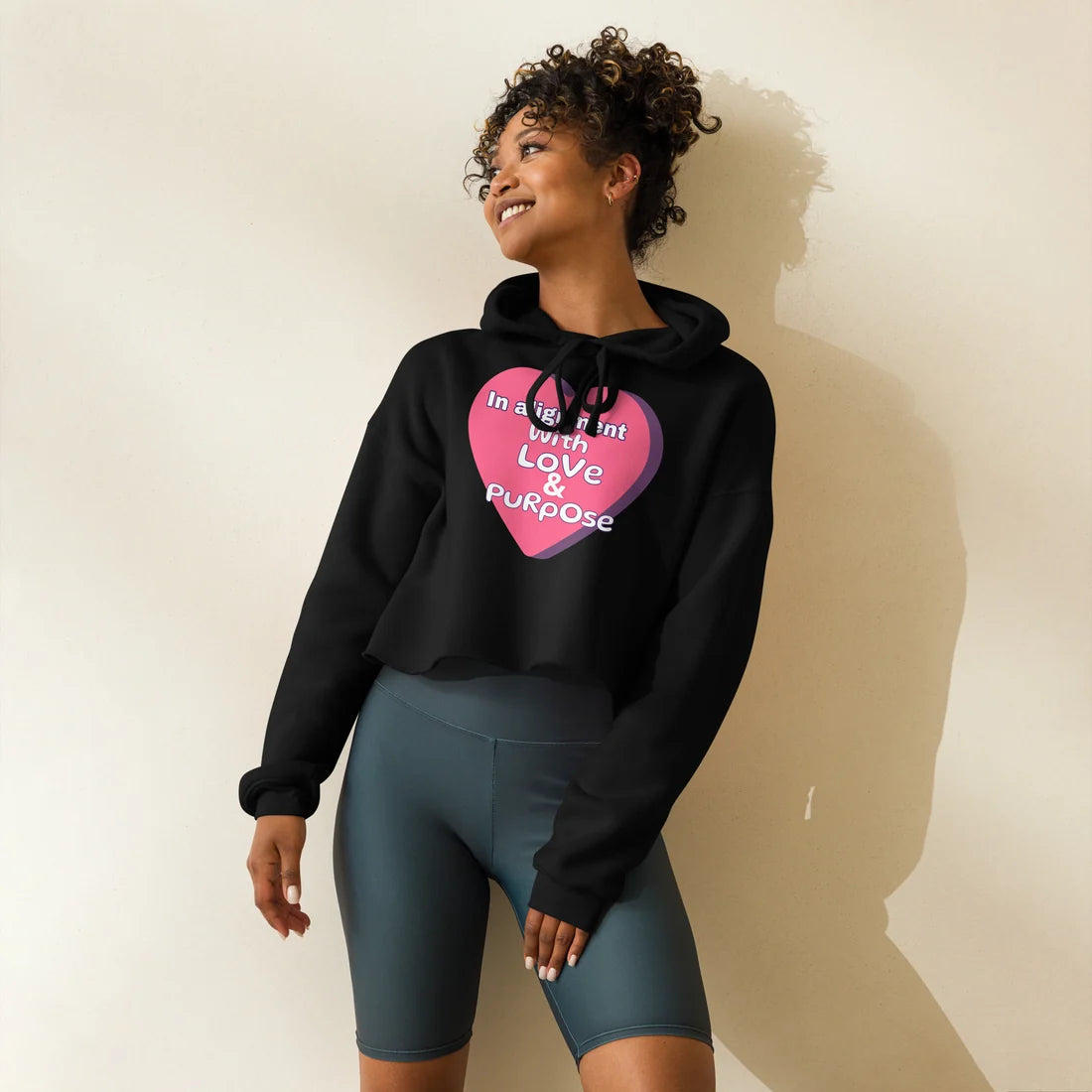Love & Purpose Crop hoodie